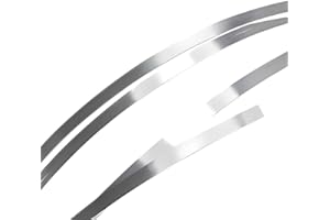 UGEMS Bezel Wire - Very Small Cloisonné Strip, .999 Fine Silver Flat, 0.060" Width x 0.005" Thickness, 24 Inches - Soft Temper for Jewelry Making - SKU: j-ss08808