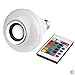 LED RGB Color Bulb Light E27 Bluetooth Control Smart Music Audio Speaker Lamps