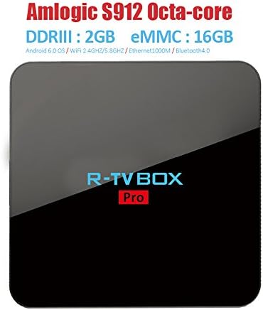 Omikai R-TV BOX PRO Android 6.0 Amlogic S912 2G/16G Octa Core 4K FHD UHD Dual WiFi Bluetooth 4.0 H.265 Smart Media Player