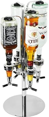 bar@drinkstuff 4 Bottle Rotary Drinks Dispenser – Chrome Base Optics view 6