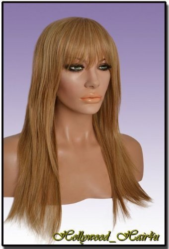 Amazon Com Hollywood Hair4u Long Razored Ends With Bangs 24b