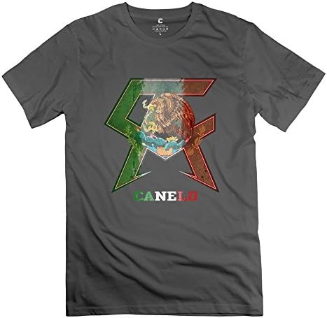 LIMEI Men's WBC Boxer Canelo Alvarez Crew Neck T-shirt DeepHeather XXL