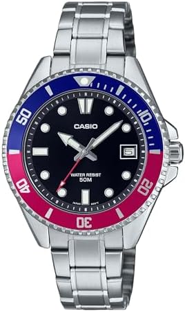Amazon.com: Casio MDV10D-1A1V Unisex Dive Inspired 38 mm Stainless