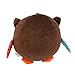 KINGMAS(R) Cute Animal Ball shaped Stuffed Soft Toy Bell Rattle Gift Baby Kids - Owl