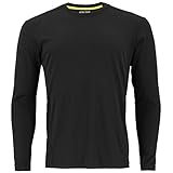 adidas Men's Baselayer Climalite UPF Long-Sleeve Crew Shirt Underwear (1-Pack), Black, X-Large