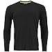 adidas Men's Baselayer Climalite UPF Long-Sleeve Crew Shirt Underwear (1-Pack), Black, MEDIUM