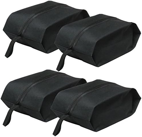DearyHome Travel Shoe Bags Waterproof Nylon with Zipper Closure for Men Women, 4 Pack