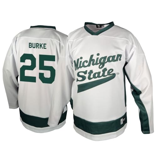 Genuine Collective Cole Burke - 25 Michigan State Spartans Nil Hockey Jersey, W…
