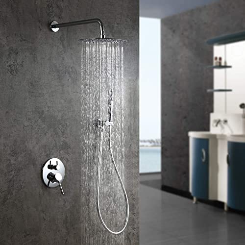 Voolan Rainfall Shower Head High Flow Showerhead Made of 304