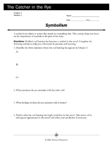 The Catcher In The Rye Novel Guide Book