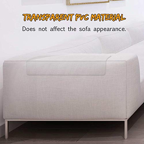 8 Pcs Cat Furniture Protectors,4 Pack X-Large (20"L x 12"W) + 4 Pack Large (20"L x 8"W) Cat Scratching Pad, Pet Scratch Protector for Sofa,Upholstery, Wall, Mattress