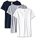 Clementine Apparel Women's Petite Plus 3-CLM1540, White, Heather Gray, Midnight Navy, X-Large