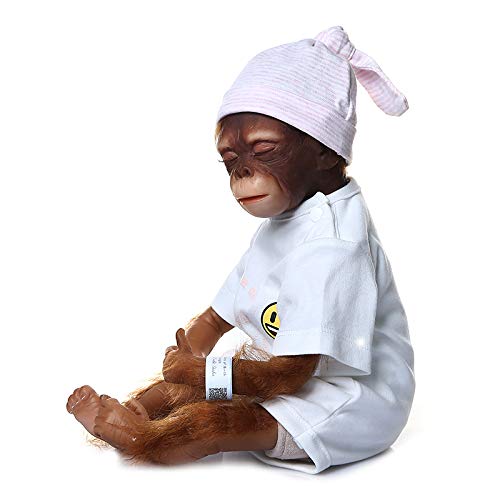 16inch 42cm Reborn Monkey Doll Hand Crafted with Soft Silicone Cotton Body Realistic Cute Sleeping Babies Toy 並行輸入品 : iCradle: Reobrn Monkey \u0026 Alien Baby Dolls