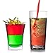Zappy 52 Disposable Plastic Straight Wall Shooter Glasses 1.75 Oz Clear Tumblers - Tasting Sample Dessert Shooters Wine Beer Champagne Jello Cup Shot Glass Cups