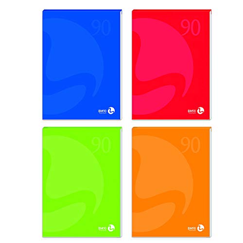 BM BeMore 0100205 Collaped Block L/C Color A4 Lineatur weiß 50 Blatt Packung 10 Stück, sortiert