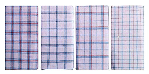 Men's White Cotton Lungies - (Assorted White - Free Size)