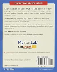 MyStatLab Student Access Kit: Including Statcrunch