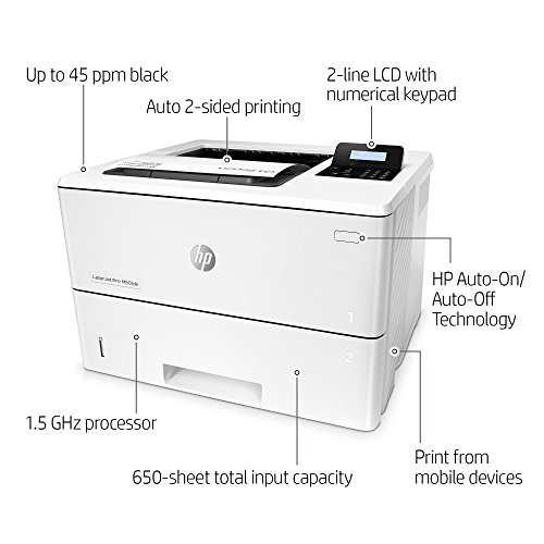 HP Monochrome Laserjet Pro M501dn w/HP JetAdvantage Security, (J8H61A)