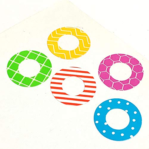 2000 Pack, Hole Reinforcement Labels Stickers - 0.25", 20 Assorted Designs
