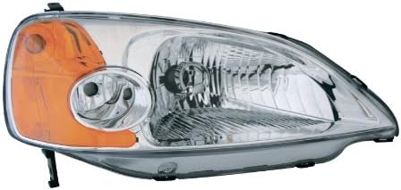 Vision Automotive HD10086A3L Honda Civic Sedan Driver Side Replacement Headlight Unit