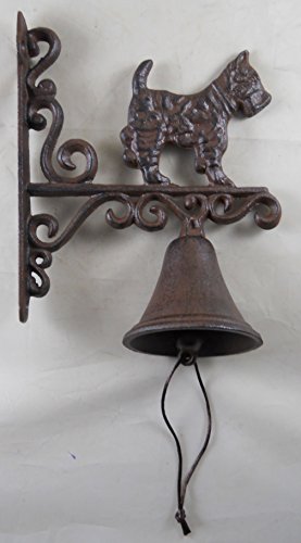 Cast Iron Hanging Scottie Dog Bell