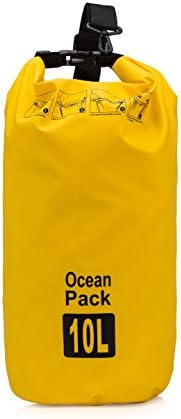 Wowelife Dry Bag Waterproof Roll Top Dry Sack with Seals -Keeps Gear Dry for Kayaking, Beach, Rafting, Boating, Hiking, Camping and Fishing (Yellow, 2L)