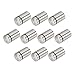 uxcell 10 Pcs Silver Tone Stainless Steel 19 X 32mm Standoff Hardware for Glass