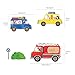 DECOWALL DW-1604 Vehicles on The Roads Kids Wall Stickers Wall Decals Peel and Stick Removable Wall Stickers for Kids Nursery Bedroom Living Room décor