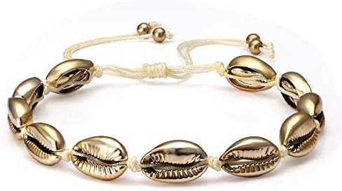 Shell Anklets for Women Boho Natural Cowrie Seashell Beads Ankle Bracelets Handmade Adjustable Summer Foot Jewelry