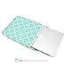 TopCase Hot Blue/Turquoise Quatrefoil/Moroccan Trellis Sleeve Bag Case Cover for All Laptops 13-inch 13