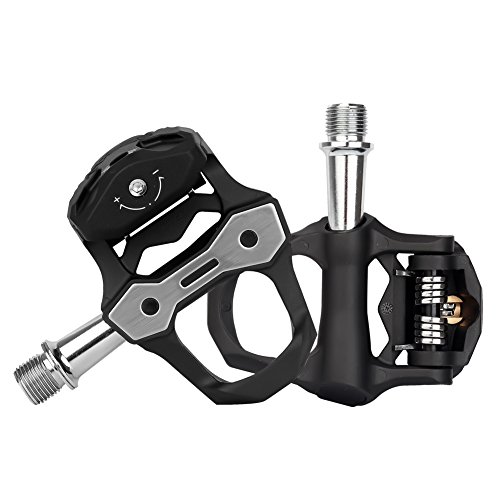 BIKEIN Professional Bicycle Pedal with Cleat Cycling Bike Pedal Clip Pedales Bicicleta Carbon Fiber Road Bike Pedal, Compatible with Look Keo