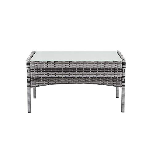 rattan garden furniture set 4 piece chairs sofa table outdoor patio set