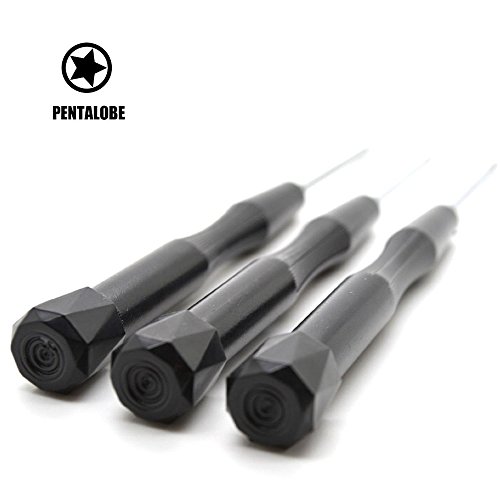 fixinus Portable Set of 3 Pentalobe Screwdrivers for Apple iPhone MacBook Pro Air Retina with 5 Star 0.8 1.2 1.5 or P2 P5 P6 or TS1 TS4 TS5 (Pentalobe)