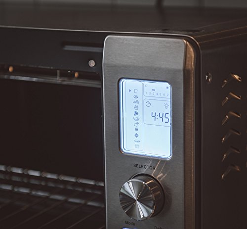 Morning Star - Extra Large - Infrared (No Preheat Needed) + Convection Countertop Digital Toaster Oven, Stainless Steel, XL 21"x13"x13.5" exterior, 12-slice - Thumbnail 6