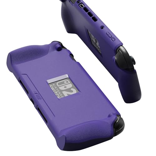 by Skull & Co. StandGrip for Nintendo Switch 2: A Soft Protective Case with Textured Grips Full Protection, Shock-Absorption Non-Slip and Anti-Scratch Cover Design- Galactic Purple