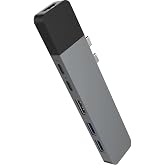 HyperDrive USB C Hub, NET 6-in-2 for MacBook Pro Air, Multi-Port USB-C Dongle w/Gigabit Ethernet, 40Gbps/100W PD, 5Gbps/60W PD, 4K30Hz HDMI