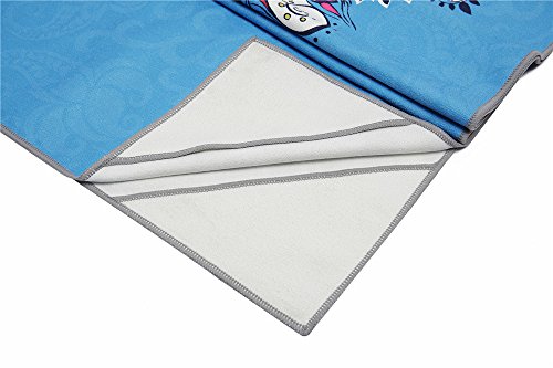 Fremous Yoga Towel Non Slip Yoga Mats with Corner Pocket Design(72"x25")- Skidless Microfiber Bikram Hot Yoga Towel - Perfect For Hot Yoga, Fitness, Pilates, Sport&Outdoors (Phoenix)