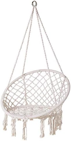 Enkeeo ハンモック 吊るしタイプ ロープハンモックチェア 吊り下げる椅子 耐荷重1kg 大人 インテリア メーカー保証 屋外 ベージュ Hc 1 Jp 人気 室内兼用 子供兼用