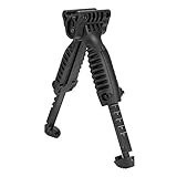 Vbestlife Tactical Rifle Bipod Adjustable Hunting&Shooting Bipod Hunting Rifle Bipod Sling Swivel Mount