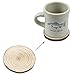 MUPIANLX Natural Wood Slices with Tree Bark Unfinished Round Wooden Discs for Crafts Coasters DIY Ornaments,15pcs 3.5