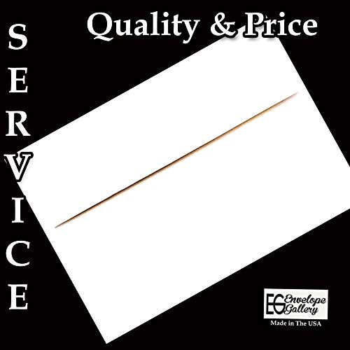 Bright White A6 70lb 50 Boxed Envelopes (4-3/4 x 6-1/2) for 4-1/2 x 6-1/4 Thank You Cards, Gift Tags Showers Weddings Invitations Announcements, Response Cards, Minis from The Envelope Gallery
