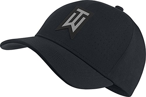Nike Golf Men's 2017 TW Classic 99 Statement Cap, Black/Anthracite/Black, Medium/Large