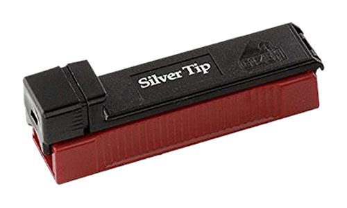 Gizeh 17093 Silver Tip Boy Cigarettes Stuffing Machine, Plastic, Black, 8 x 3 x 3 cm