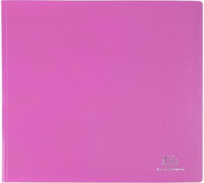 Exacompta 88827E Semi-Rigid PP Display Book A4 80 Pockets Pink