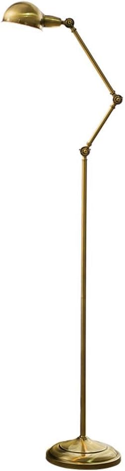 AWSDR® Floor Lamps Led Fold Bedroom European Style Study Simple Living Room Eye Protection Home Decoration Llighting Bedside Table Light , Copper , Warm Light