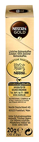 NESCAFÉ GOLD Original Getränkepulver-Sticks, löslicher Bohnenkaffee, Instant-Kaffee aus erlesenen Kaffeebohnen… – Bild 6