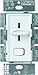 Lutron Skylark Preset Dimmer Switch, 600-Watt, Single-Pole, S-600P-WH, White