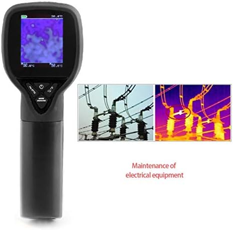 WOSOSYEYO HT-175 Hand-held Digital Infrared Thermal Camera Thermal Imaging Resolution 32X32 Infrared Thermometer -20 to 300 Degree(Color:black & orange)