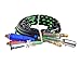 ROAD KING 3 IN 1 WRAP - 7 WAY TRUCK AND TRAILER ELECTRIC CORD CABLE ABS & AIR LINE HOSE ASSEMBLY, 15' WORKING LENGTH