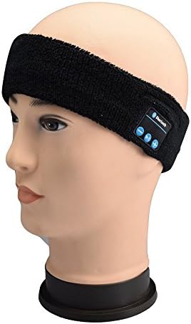 CEStore Lightweight Headband with Bluetooth 3.0 Headphone Headset Earphone Stereo Speakers Mic Hands Free for Gym Fitness Exercise Outdoor Sport,Compatible with Iphone Android Cell Phones-Black